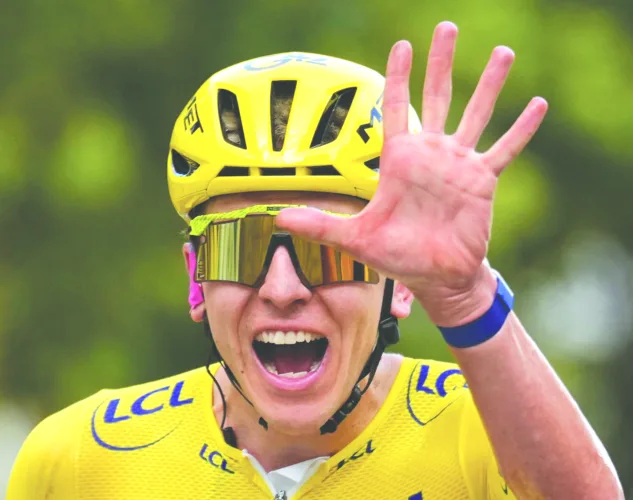 Pogacar joins select few winning 5th Tour de France